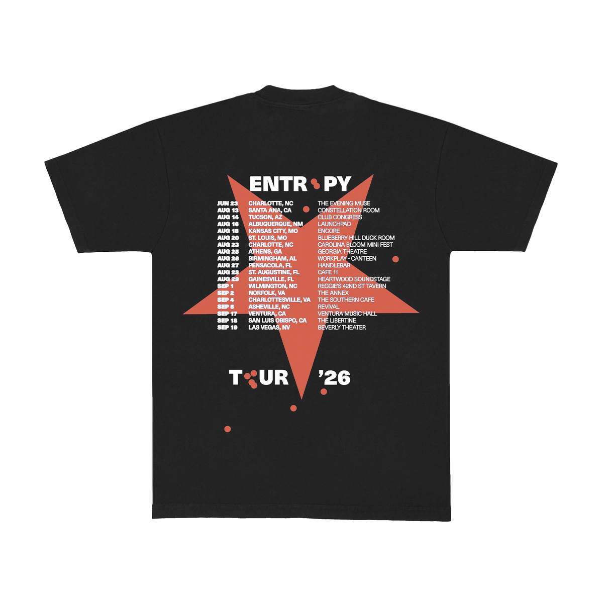 Entropy Tour Tee (Leg 2)