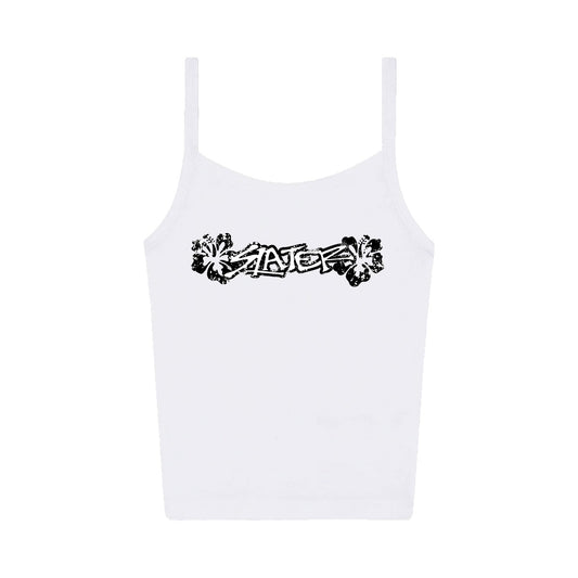 White Hibiscus Tank